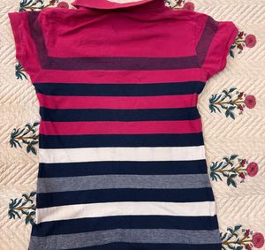Striped Polo T-Shirt