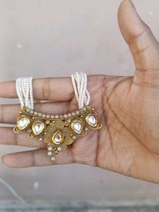 Pearl &amp; Gold Necklace