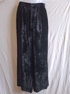 Velvet high waist Wide Leg Pants