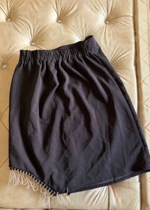 Black rhinestones Mini Skirt
