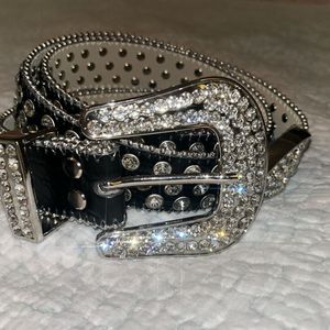 Rhinestone Studded Belt
