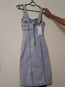 Light Wash Denim Mini Dress