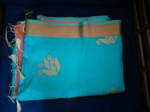 new Saree with Pink Blouse