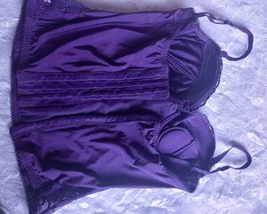 Purple Lace Corset Top