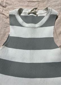 Striped Knit Tank Top