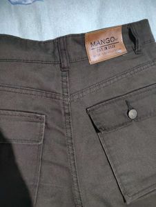 MANGO BROWN CARGO PANTS