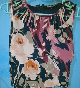 Beautiful Floral Sleeveless Top