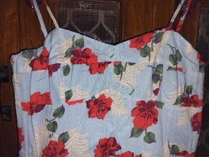 Light Blue Floral Mini Dress
