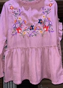 Cute Ruffled Pink Top