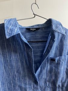 Blue Striped Casual Shirt