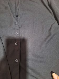 Stylish Black Button-Down Shirt