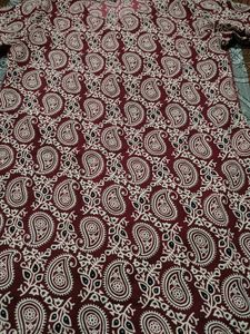 Maroon Paisley Print Kurta