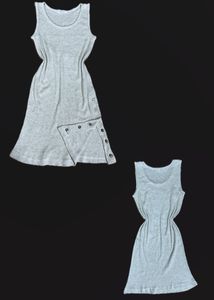 Tank Dress with Snap Detail