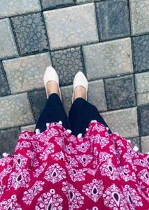 Pink Printed Kurta
