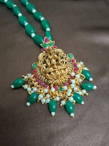 Handmade Deity Gemstone Bead Necklace