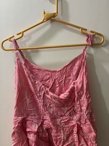 Cute Pink Peplum Tank Top