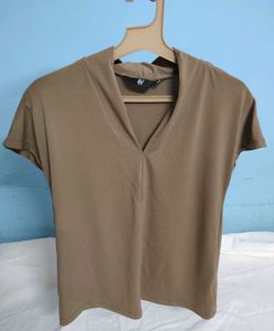 Formal V-Neck Short Sleeve Top