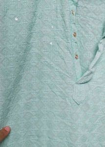 Beautiful Mint Green Sequined Kurta
