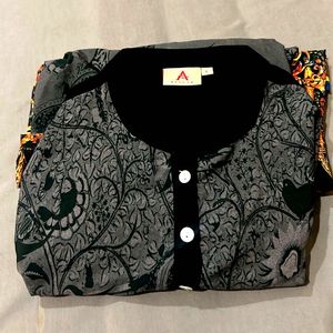 Elegant Printed Kurta L size, 40inch length