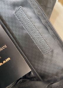 Giorgio Armani Black Leather Clutch Case