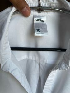 Chic White Button-Up Shirt
