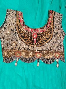 Embroidered Green Dress