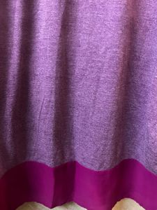 Purple V-Neck Long Sleeve Top with Pocket