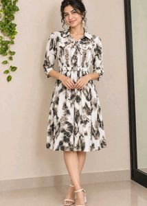 Stylish Tie-Dye Midi Dress