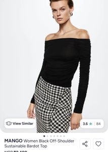 Chic Off-Shoulder Ruched Top from Mango