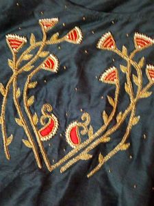 Elegant Grey Kurta with Embroidery