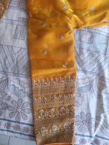 Yellow Embroidered Blouse