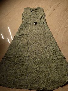 Chic Patterned Sleeveless Dress