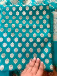 Pure Banarasi salwar kameez material with Dupatta