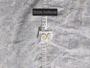 Men's Off White Printed Shirt(Size-M)