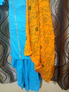 Laced Salwar Suit