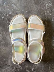 Sparkling Holographic Sandals