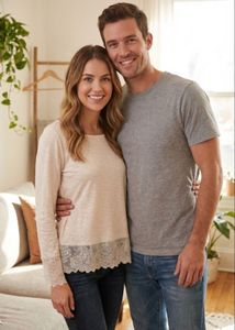 Beautiful Lace Trim Top