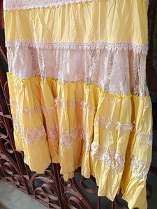 Yellow Colour Long Skirt For Women 💛💛💛