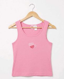 Pink Heart Tank Top