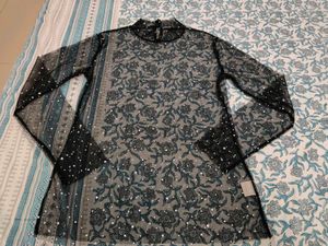 Urbanic Black sheer top