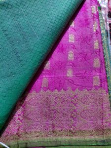 Purple Banarasi Silk Saree
