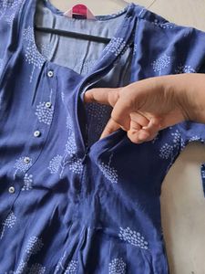 Feed Zipper Maternity Kurta/Dress