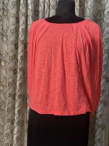 Coral Dolman Sleeve Top