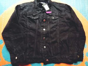 Classic Black Denim Jacket