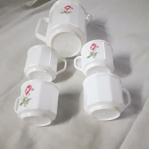 Vintage Classic Teapot Kettle Set Coffee Cup Jug 5