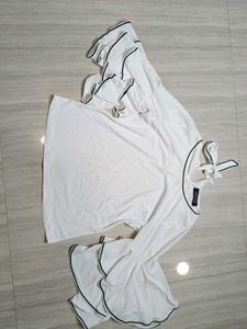 Chic White Bell Sleeve Top