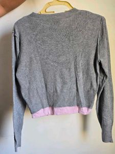 Classic contrast color Knit Cardigan