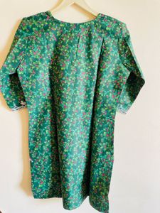 Green Embroidered Kurta