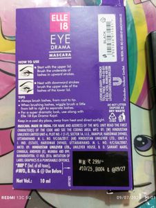 Elle 18 Eye Drama Mascara