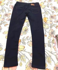 Dark Blue High-Waisted Jeans